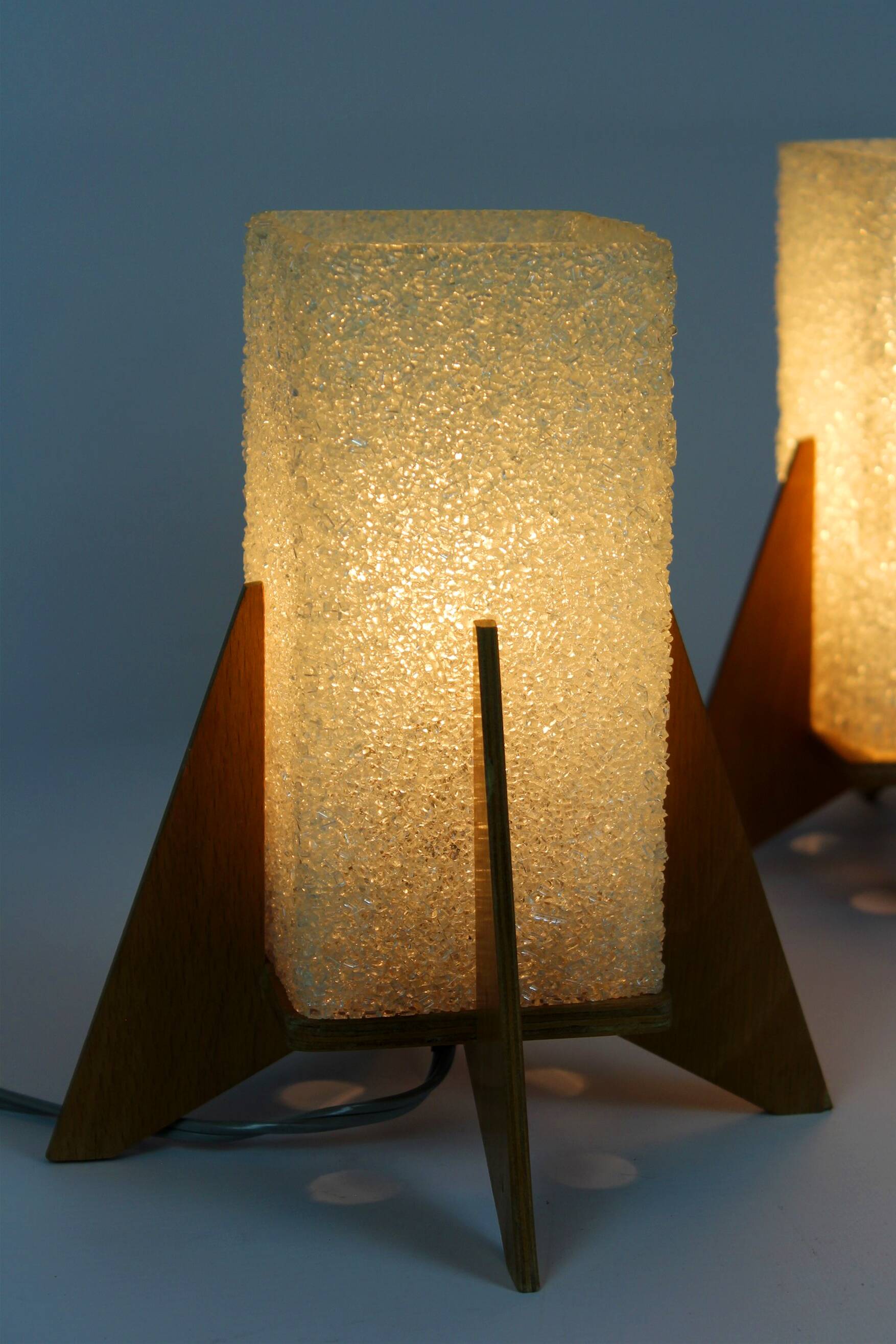 Rocket table lamps from pokrok zilina, 1970s, set of 2