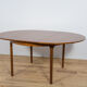 Mid Century Round Extendable Dining Table from McIntosh, 1960s