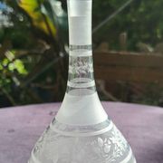 19th century muslin glass carafe