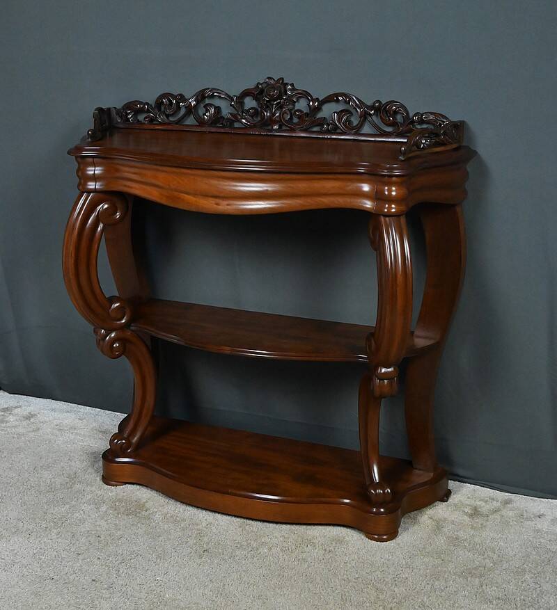 Mahogany console, Napoléon III period – 2nd half of the 19th century
