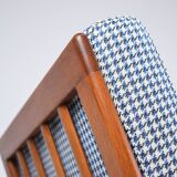 Fauteuil scandinave original Stefan, entièrement restauré, icône des années 1960, pied de poule