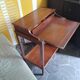 Bureau d’appoint vintage en bois massif – Ateliers Berniolles (Réf. 386)