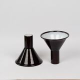 Pair of 2 Danish vintage lamps PT by Michael Bang for Holmegaard, 1970s