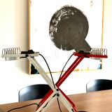 Red lamp model "Sintesi" of tavolo by Ernesto Gismondi for Artemide / Italy 70s