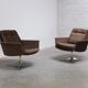 Paire de fauteuils pivotants 'Sedia' par Horst Brüning pour COR, 1972