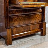 Antique Biedermeier Mahogany Secretary, 1850