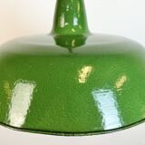 Industrial Green Enamel Factory Pendant Lamp, 1960s