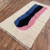 Moroccan handmade Berber rug with colourful patterns, size 150 x 250 cm.