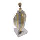 Pair of lamps, cactus sculptures, brass and chrome, 1970