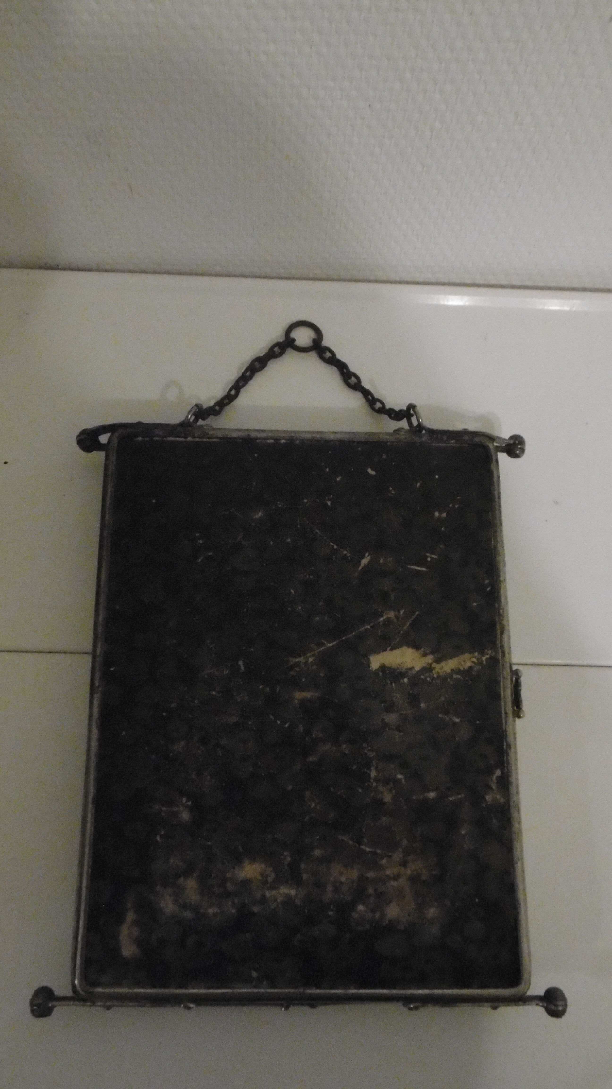 Triptych barber mirror