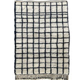 Tapis Berbere Noir Blanc 152x102cm