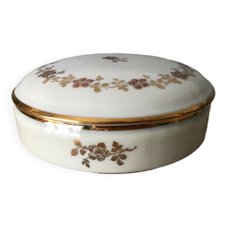 Bonbonnière en porcelaine de limoges