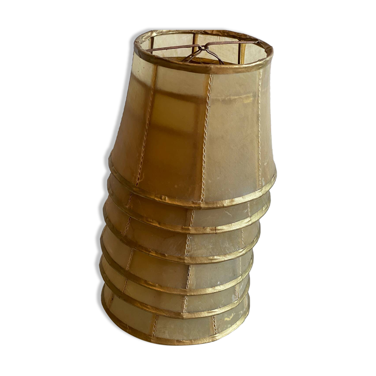 7 leather lampshades, 1960-1970