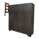 Industrial cabinet 4 doors in metal 1950