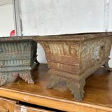 Pair of cast iron planters of the nineteenth century - planter