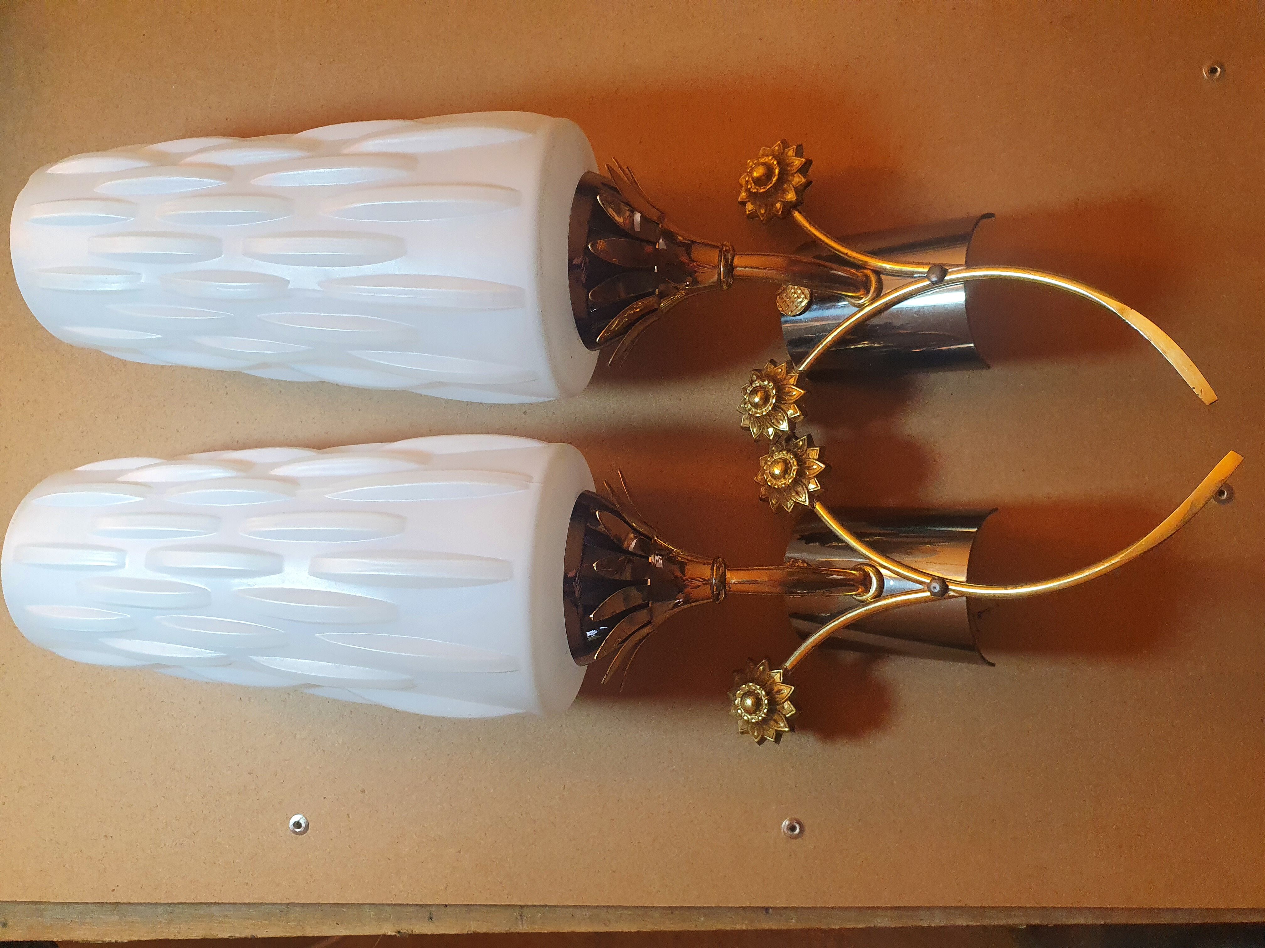 Paire d'appliques vintage Maison Arlus