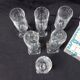 6 crystal champagne flutes from Villeroy and Boch, model Mercury - Height 17.
