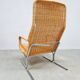 Vintage wicker lounge chair by Dutch designer Dirk van Sliedregt