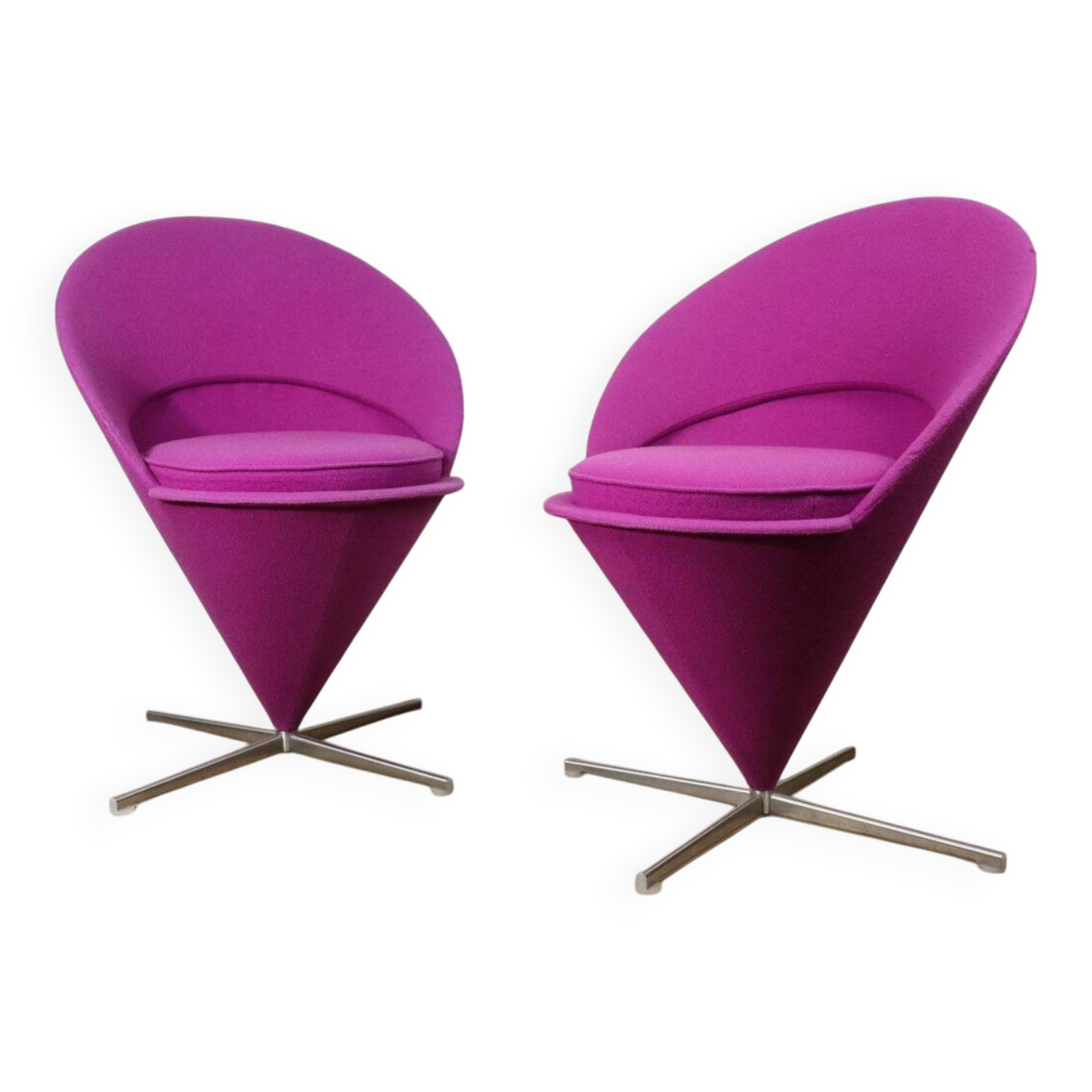 Pair of Verner Panton “Cone Chair” model chairs, Vitra edition