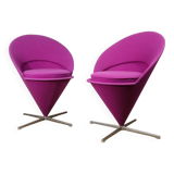 Pair of Verner Panton “Cone Chair” model chairs, Vitra edition