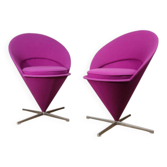 Pair of Verner Panton “Cone Chair” model chairs, Vitra edition