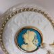 Boîte à bijoux en biscuit vintage