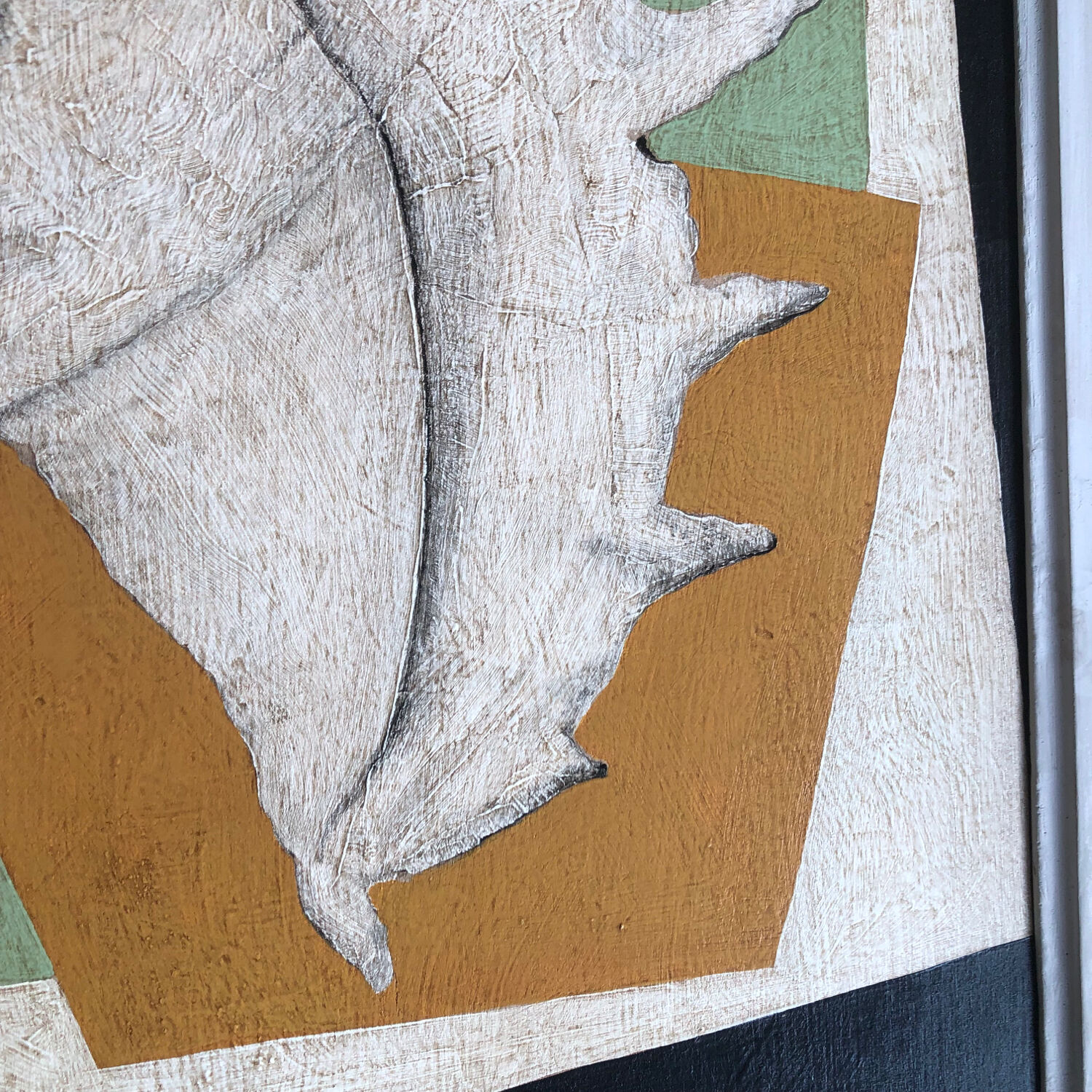 Large painting on panel