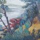 Tableau de Suzanne Pucheu Lashores le caon Cap Ferret 1930