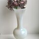 Ivory white opaline vase 60s