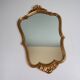 Vintage Hollywood Regency gold mirror, mid-century style, Belgium 1s.