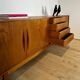 Teak sideboard with sliding doors, 1960s