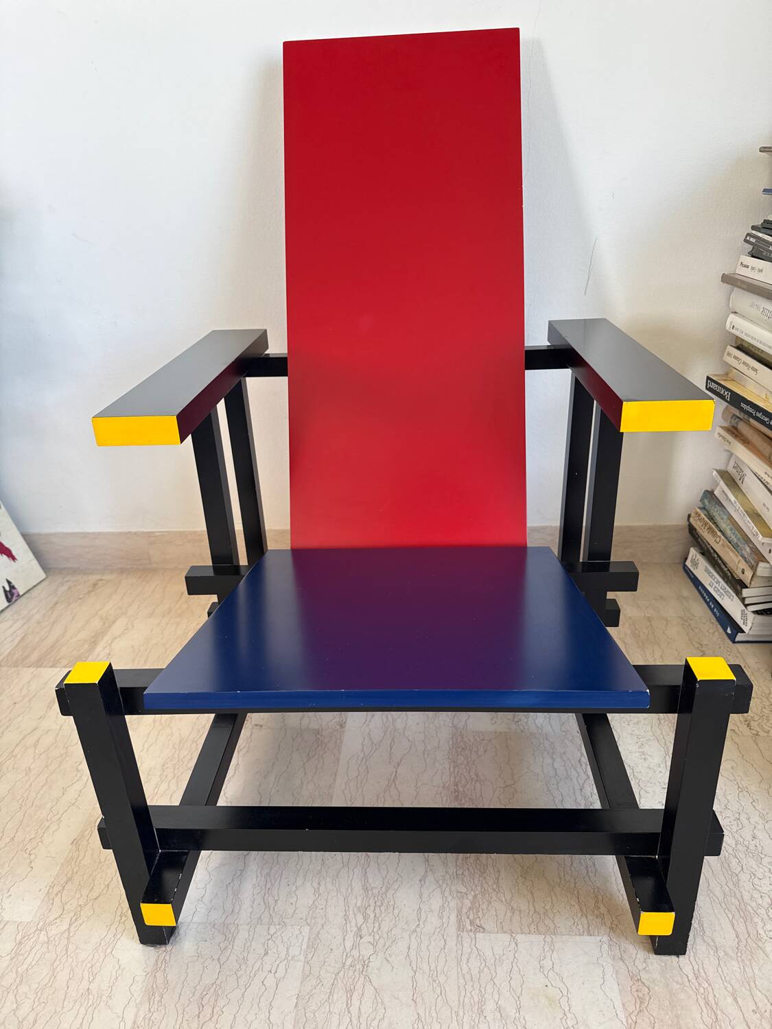 Red and Blue Chair by Gerrit Rietveld for Cassina