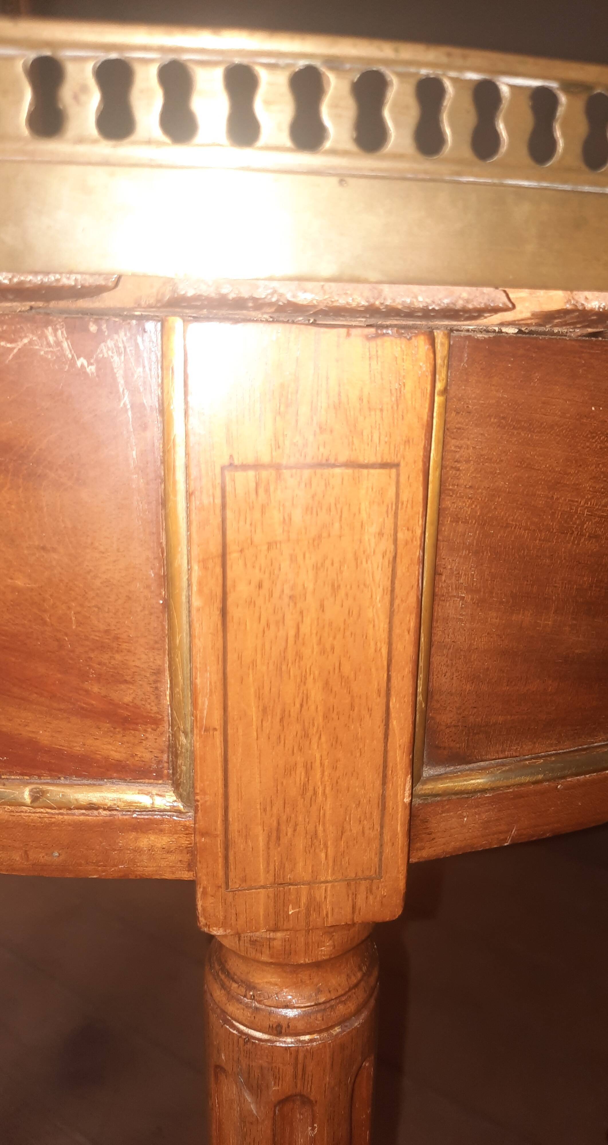 "Louis XVI style 'bouillotte' table"