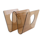 Vintage plexiglass plexiglass magazine holder bobois 1970