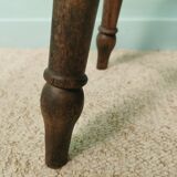 Turned wooden stool