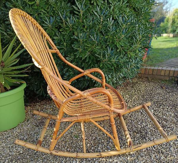 Rattan rocking chair