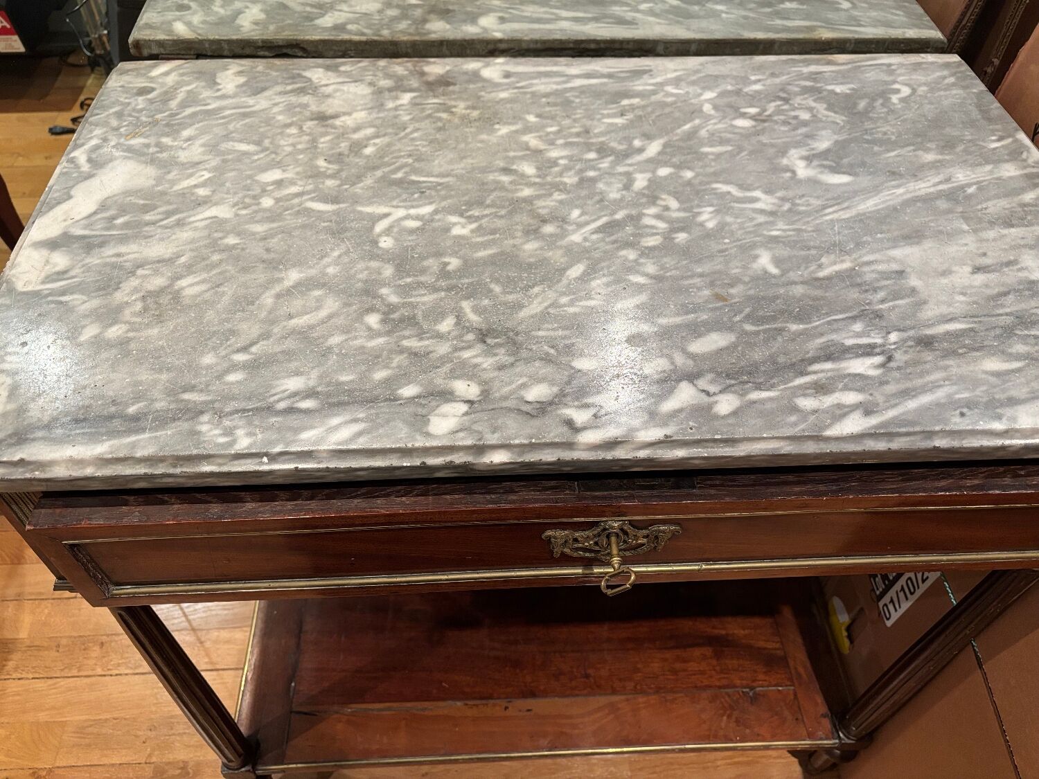 Louis XVI XVIII dessert with its marble