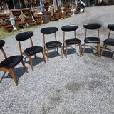 6 Scandinavian chairs from the 60s