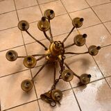 Bronze chandelier with 12 candles