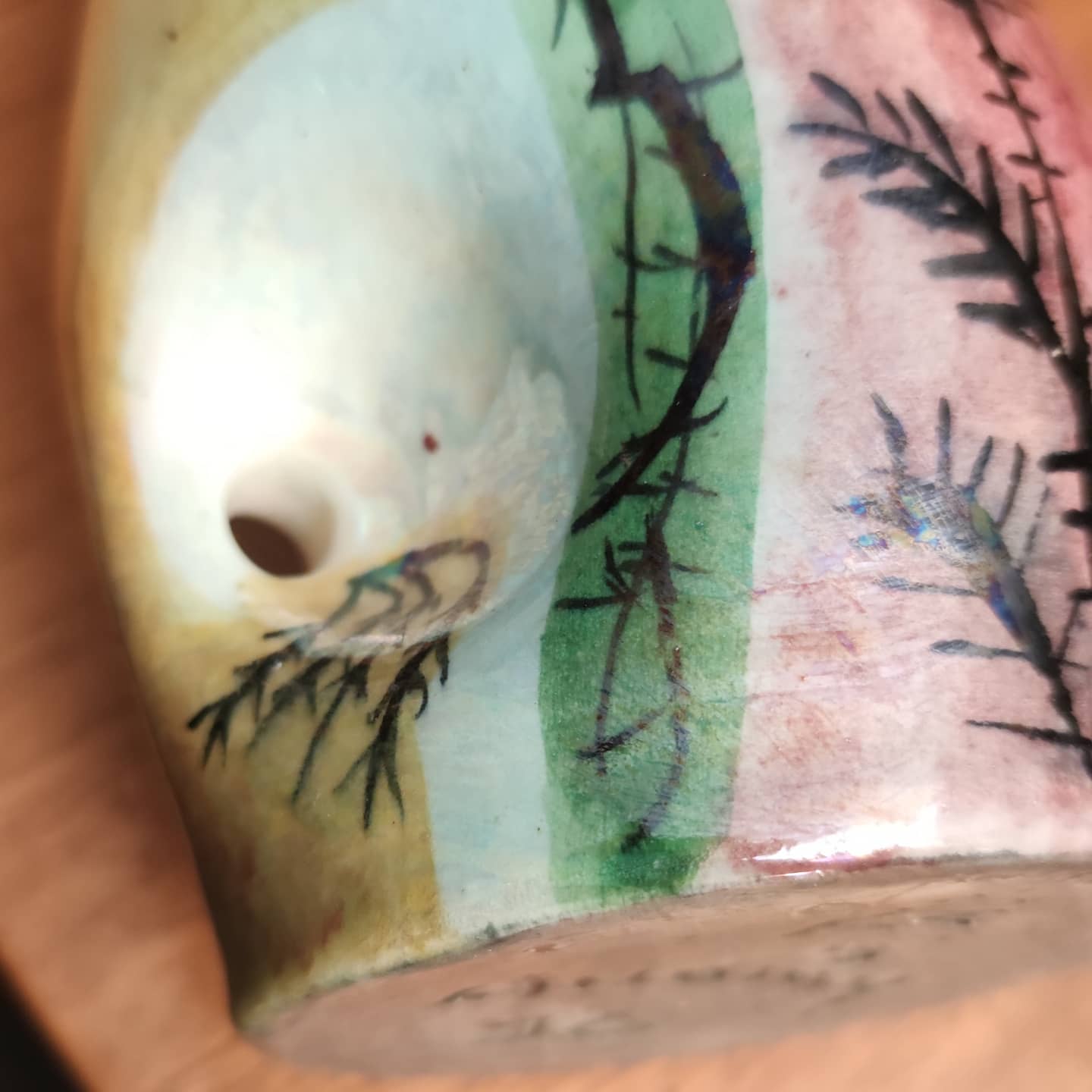 Accolay ceramic vase, circa 1960, monogrammed J.C.