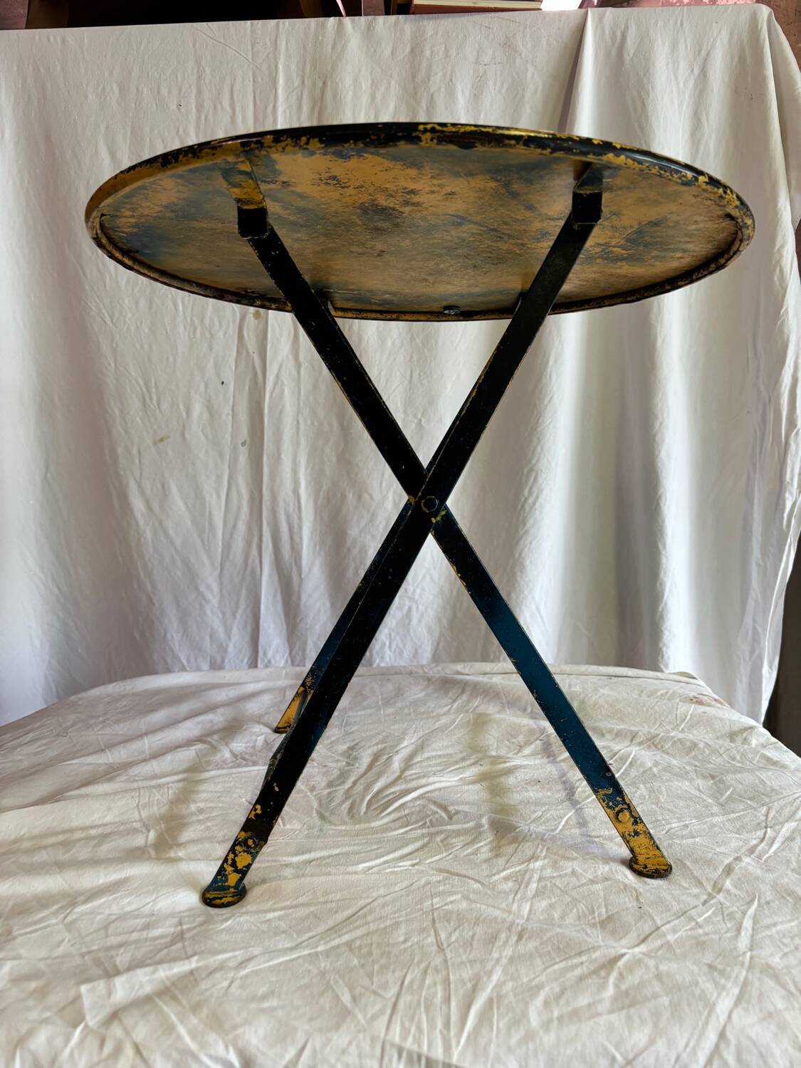 Small vintage metal table