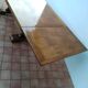 Table from the 1940s in solid oak in the style of Victor Courtray.
