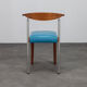 Ensemble de 4 chaises de salle à manger en cuir postmodernes, Italie, années 1990.