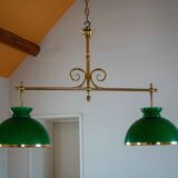 Opaline billiard chandelier