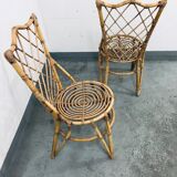 Duo rattan chairs