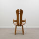 Oak brutalist chair 70s