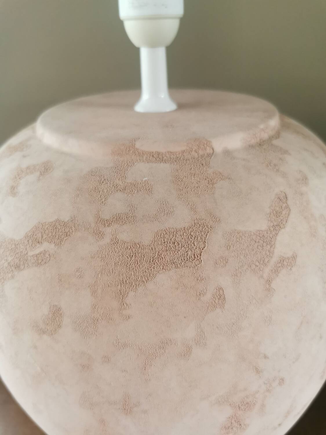 Vintage terracotta lamp base
