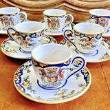 Ancien plat coupe à fruits  Desvres Rouen modèle Blois François 1er