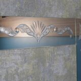 Grand miroir brasserie / bistrot ciselé 1m x 2,30m Art Déco