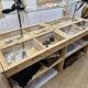 Old haberdashery display cabinet